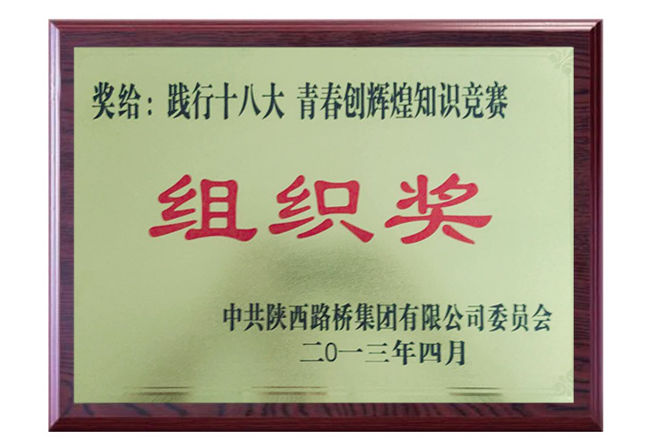 2013年度 组织奖